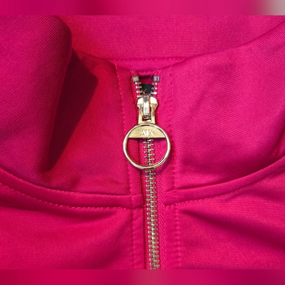 A/X Armani Exchange Pink Tracksuit Jogger Set Button Down Pants XL NWT - Picture 8 of 9